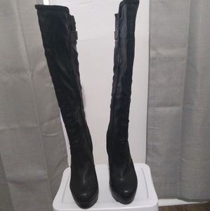 Material Girl Knee Platform Boots